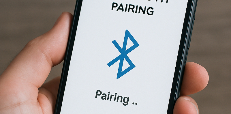 Smartphone pairing Bluetooth device
